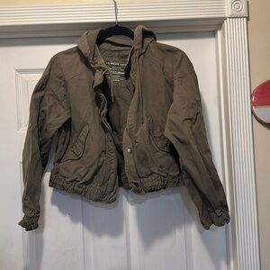American Eagle Outfitters Brown Jean Jacket